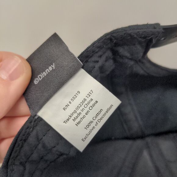 Disney Boy's Snapback Hat Black Adjustable Embroidered Logo Mickey Ears - Picture 10 of 10